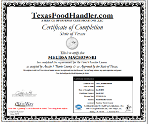 TexasFoodHandlerCert
