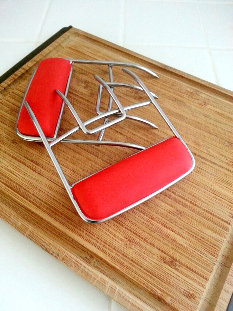 Meat Grabber And Shredder -- I used to use forks to shred chicken or pork from the slow cooker. Then I got this tool for my husband to get briskets, chickens and turkey breasts off of the smoker. The package noted that you can also use these to shred meat. I'm completely blown away by how easy they make the job. For shredding, I also use this bamboo cutting board with grooves that catch excess liquid so you can pour it back in the pot and keep your workspace clean.