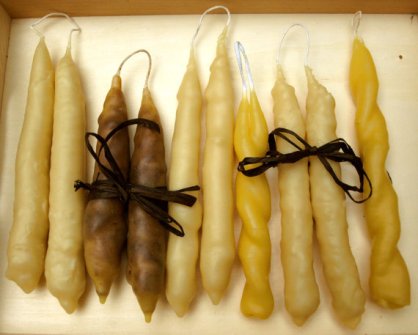 RusticBeeswaxTapers