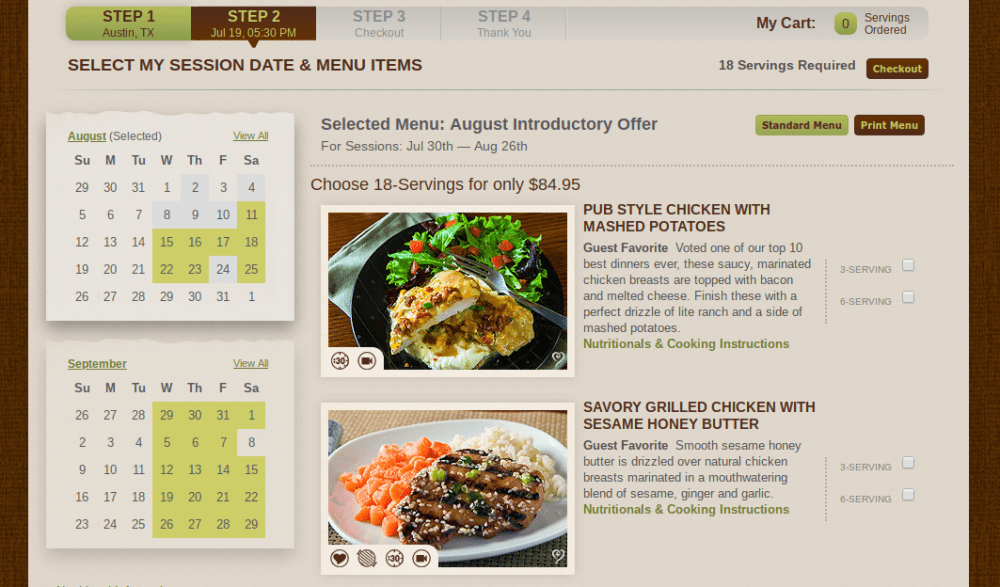 dreamdinnersmenusteps